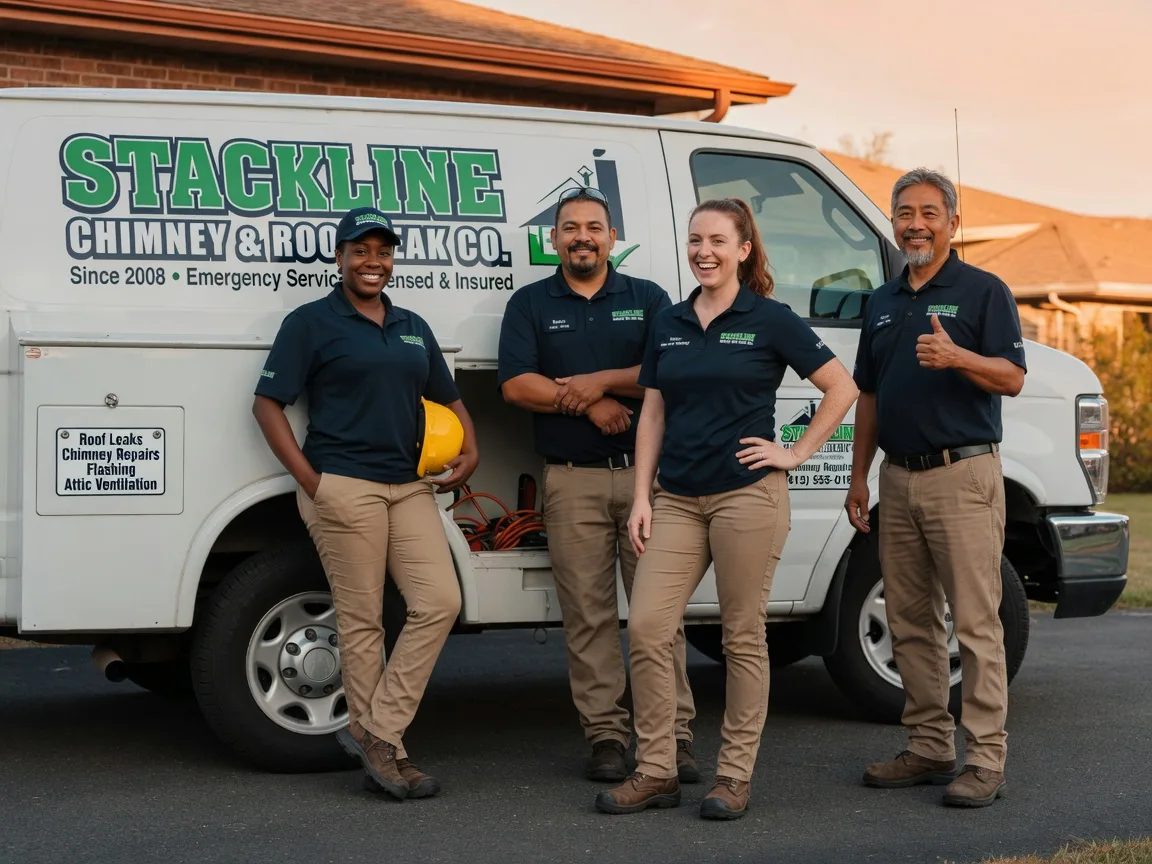 Chimney flashing repair company in Bushland, TX
